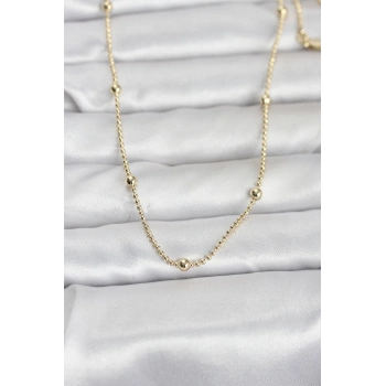 CM 14K Gold Renk Top Zincir 60 cm Kadın Kolye TJ-BKO10960