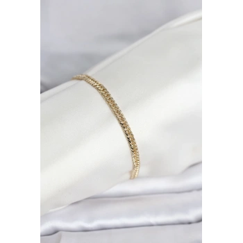 CM 14K Gold Renk Zincir Model Kadın Bileklik TJ-BB8285