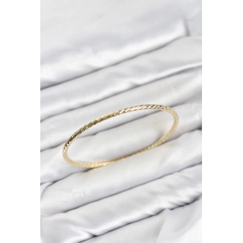 CM Gold Renk Kesim Model 65 mm Bilezik TJ-BB8617