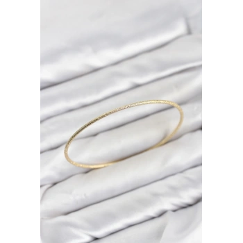CM Gold Renk Simli Model 65 mm Bilezik TJ-BB8618