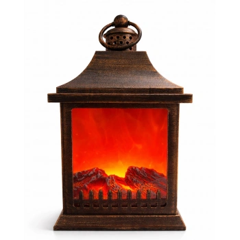 Dekoratif Ledli Şömine Lamba Liv395