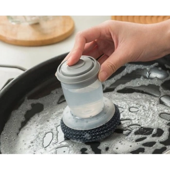 Deterjan Hazneli Telli Bulaşık Fırçası