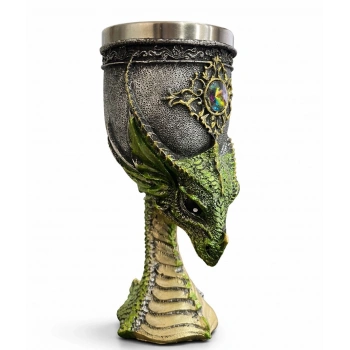 Ejderha Tasarımı 3D Kabartmalı Çelik Kadeh Bardak