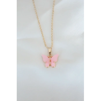 Gold Kaplama Pembe Sedefli Kolye TJ-BKO6440
