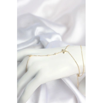 Gold Renk Yıldız Model Pirinç Kadın Şahmeran TJ-SN801