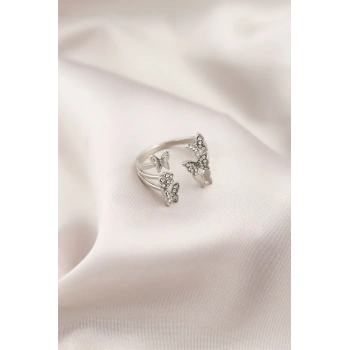 Gümüş Renk Metal Model Kadın Yüzük TJ-BYK2190