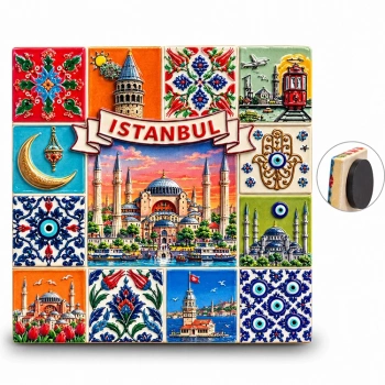 İstanbul Temalı Polyester Magnet Alk5869