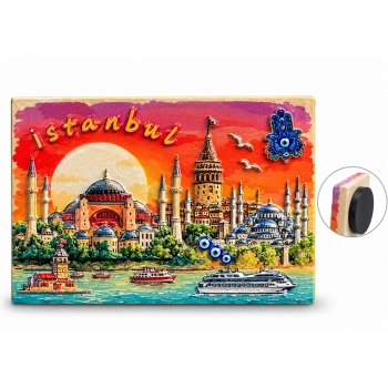 İstanbul Temalı Polyester Magnet Alk5875