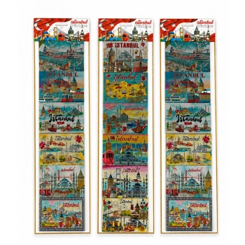İstanbul Temalı Silikon Buzdolapı Süsü Magnet 6Lı Set Alk5809
