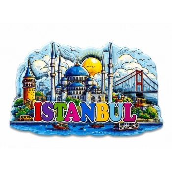 İstanbul Temalı Silikon Buzdolapı Süsü Magnet Alk5374