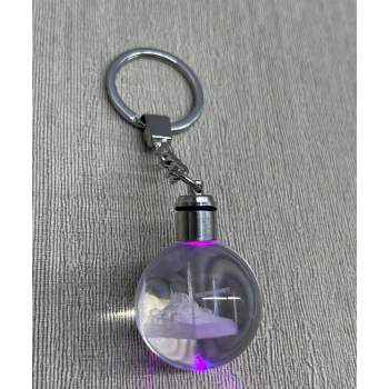 Ledli Sultanahmet Tasarımı Kristal Anahtarlık