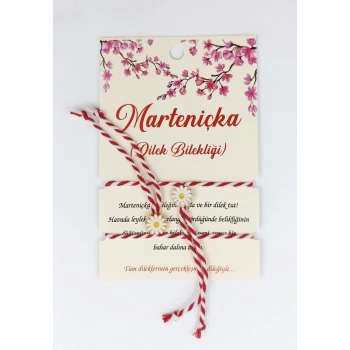 Marteniçka Bileklik 2li Papatya Model