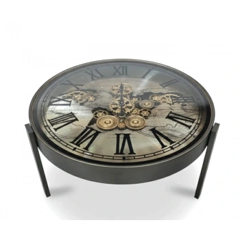 Metal Çarklı Sehpa Saat Liv164
