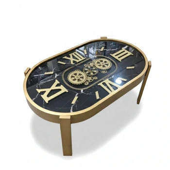 Metal Çarklı Sehpa Saat Liv166