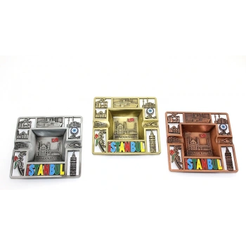 Metal İstanbul Temalı Yöresel Metal Küllük 2Alk87