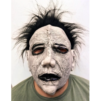 Michael Myers Siyah Saçlı Yüz Maskesi