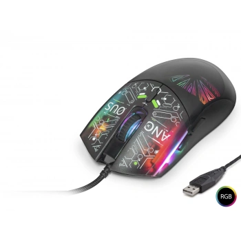 Mouse 7200 Dpi Rgb Soyut Art Desenli - Siyah G306C