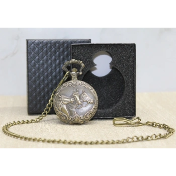 Özel Kutulu At Büstü Köstekli Saat