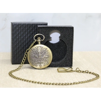 Özel Kutulu Osmanlı Devlet Arması Köstekli Saat Alk3983