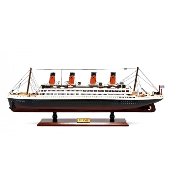 Özel Tasarım Ahşap Işıklı Titanik Gemi - Model 2