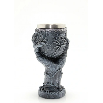 Paslanmaz Çelik El Tasarımı Kadeh Bardak ALK1037