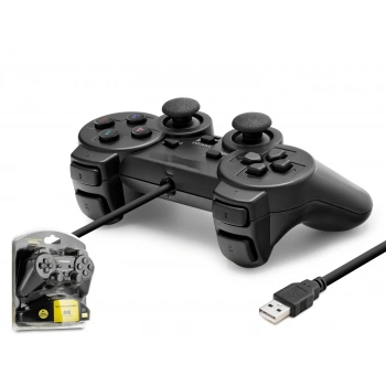 Pc Uyumlu Kablolu Usb Gamepad Oyun Kolu - Siyah W201S
