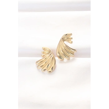 Pirinç Gold Renk Küpe TJ-BKP8883