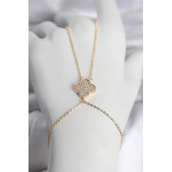 Pirinç Gold Renk Yonca Model Kadın Şahmeran TJ-SN749