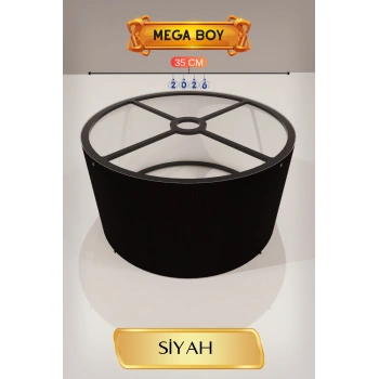 Siyah Lambader Başlığı 35 CM Mega Boy