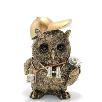 Steampunk Polyester Baykuş Figürü