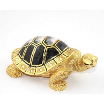 Swaroski Taşlı Kaplumbağa Figürü Liv444