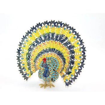 Swaroski Taşlı Tavuskuşu