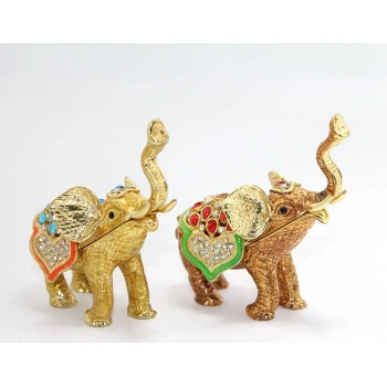 Swaroski Taşlı Tekli Fil Figürü