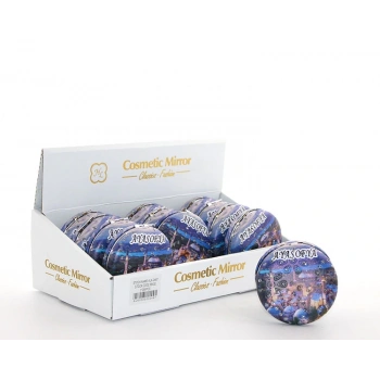 Taşlı İstanbul Tasarımı El Aynası Kalın