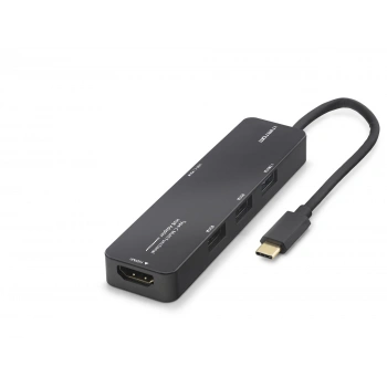 Type-c 3.2 Gen1 Hub Pd Hdmı 4K 5 Port 5 Gbps Siyah TUH305
