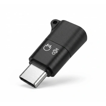 Type-C Kulaklık Mikrofon Ses Adaptörü Siyah HDX1085