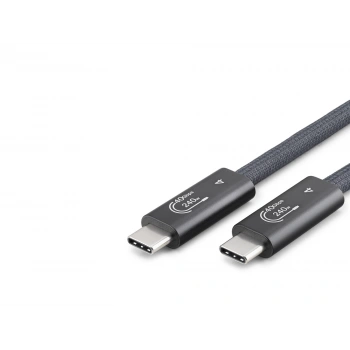 Type-C Usb4 40 Gbps 240W 8K 60 Hz Şarj Ve Data Kablosu 0.5 M Siyah HDX7885