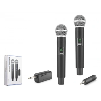 Uhf Kablosuz 2 Mikrofonlu Set 6.35 Mm Siyah HDX2802