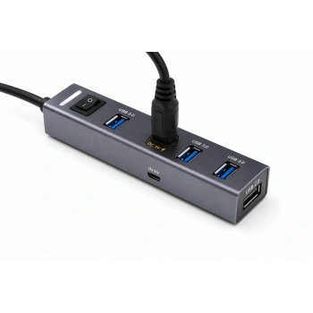 Usb Type-c 3.1 Gen1 Hub 4 Port 5 Gbps Gri TU360