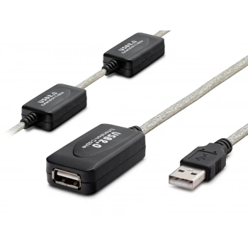 Usb Uzatma Kablosu 25 M - Silver Siyah HDX7546
