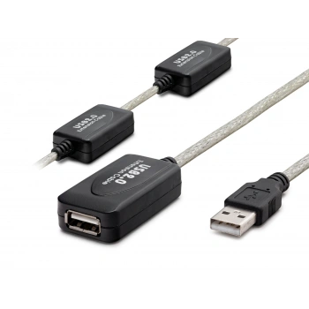 Usb Uzatma Kablosu 30 M - Silver Siyah HDX7525
