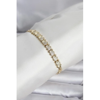 Xuping Model Zirkon Taşlı Gold Renk Kadın Bileklik TJ-BB8415