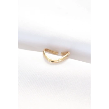 Yassı Gold Renk Ayarlanabilir Yüzük TJ-BYK3101