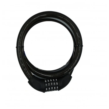 YM-747 120cm 20mm 5 Şifreli Siyah Motorsiklet Kilidi