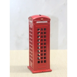 Dekoratif Metal Telefon Kulübesi Kumbara Alk3468