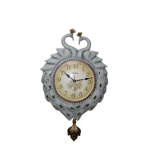 Duvara Asmalı Tavuskuşu Saat Alk1679
