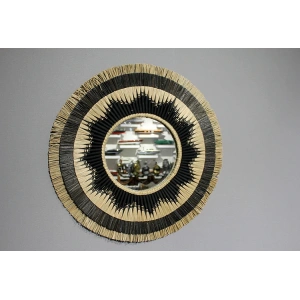 Hasırlı Duvar Aynası 3Natural-13