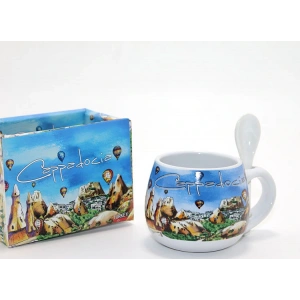 Kaşıklı Yöresel Kahve Fincanı Tekli ALK1557