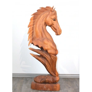 Maun Ağacı El Oyması At Büstü 4Ratnı-8