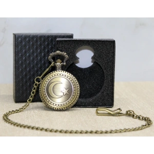 Özel Kutulu Türk Bayraklı Köstekli Saat Alk2605